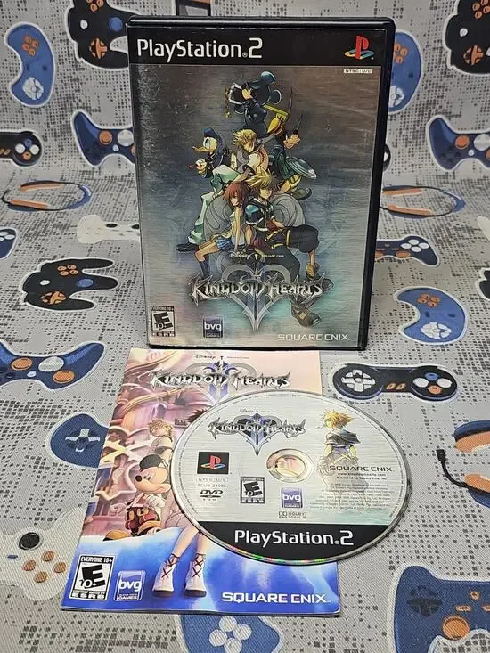 Kingdom Hearts 2 II (PlayStation 2, 2006) Complete Tested Working - Free Ship