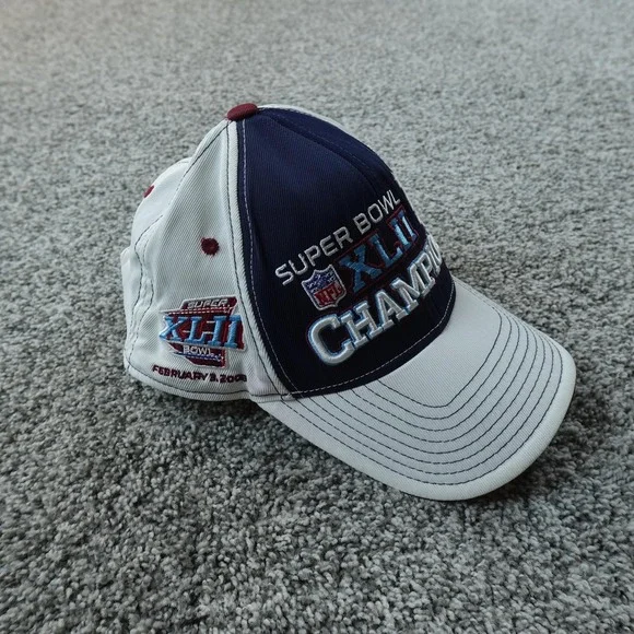 New York Giants Hat Mens One Size Strap Back‎ Cap NFL Football Super Bowl XLII
