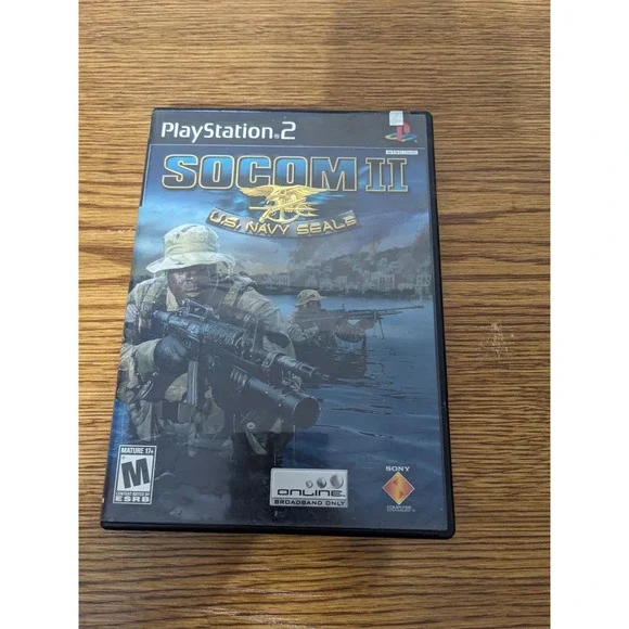 SOCOM II US Navy SEALs PlayStation 2 PS2 Game Complete w/ Case Disc‎