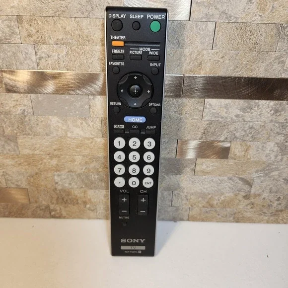 Sony RM-YD014 TV Remote Control Black Silver for Bravia Television Models