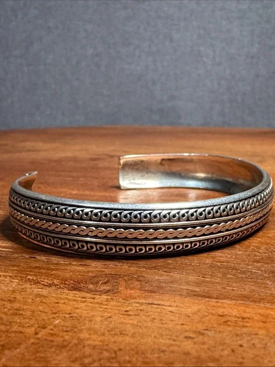 Sterling Silver detailed Cuff Bracelet