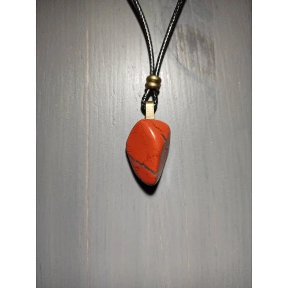 Brecciated Jasper - Tumbled Stone Necklace