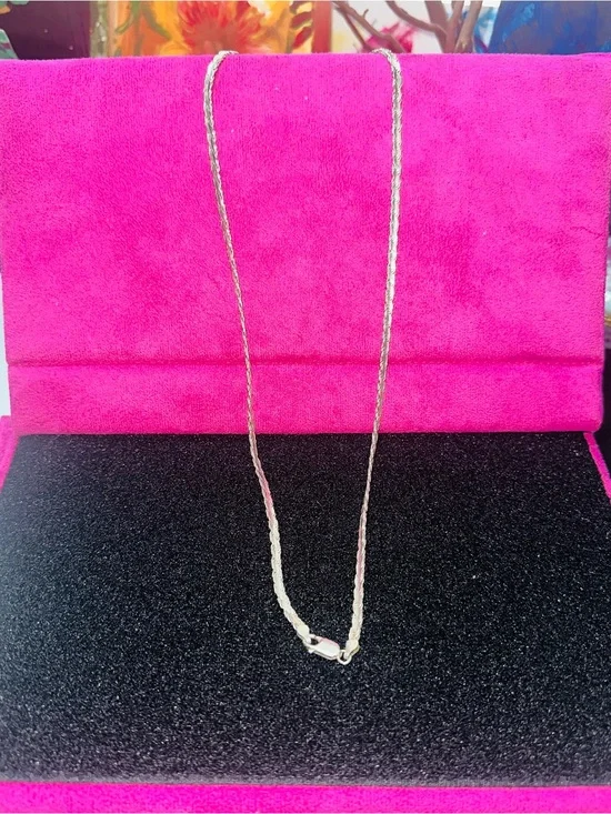 Sterling Silver Rope Chain Necklace - 20 grams  24 inch long