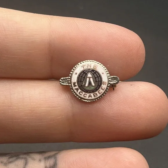 Vintage Knights Of The Maccabees‎ Tiny Lapel Hat Pin