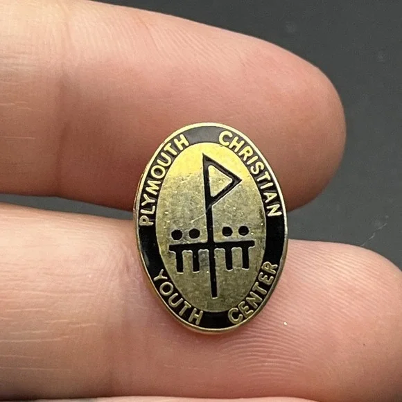 Plymouth Christian Youth Center Lapel Hat‎ Pin