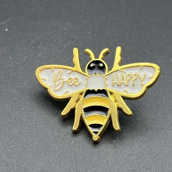 Bumblebee Bee Happy‎ Lapel Hat Pin