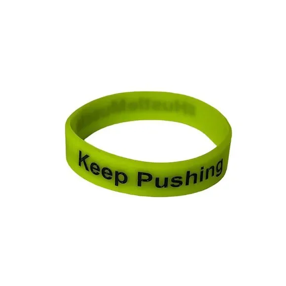 GrantCardone #HustleMuscle Keep Pushing‎ Motivational Silicone Wristband