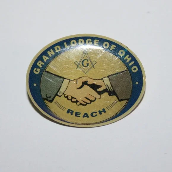 🟦📜 2009 Grand Lodge of Ohio Lapel Pin · 1 1/8