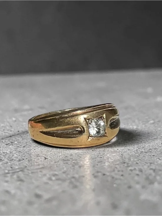 🌺Vintage Uncas Gold Filled CZ Ring