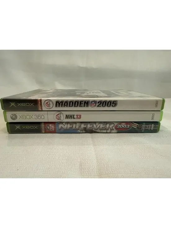 Xbox Sports Game Bundle: Madden 2005, NHL 13, NFL Fever 2003