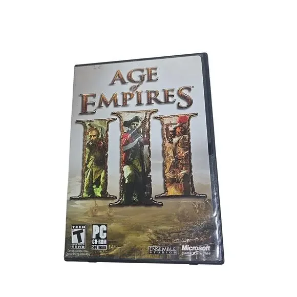 Age of Empires III 3 PC Game CD-ROM 2005 Video Game 3 Disc