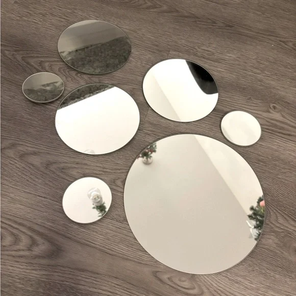 Set of 7 Circle Wall Mirrors