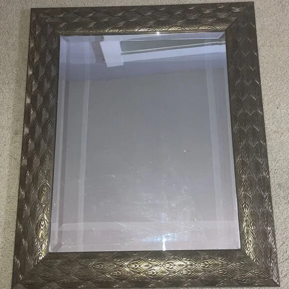 Antique Gold Peacock Beveled Mirror By MCS Industries