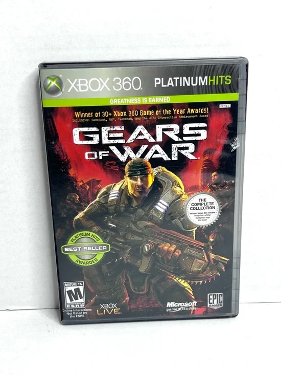 Gears of War (Xbox 360) Platinum Hits - 2-Disc Complete Collection - CIB