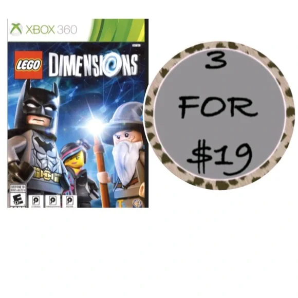 3/$19 LEGO Dimensions - Xbox 360 video game