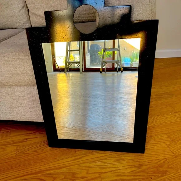 Black Metal Mirror