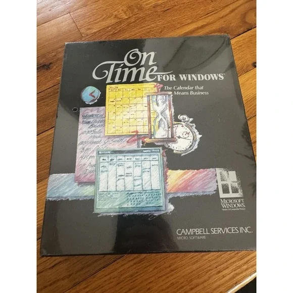 Vintage On Time For Windows 3 Calendar & To Do List‎ Manager Software Sealed NOS