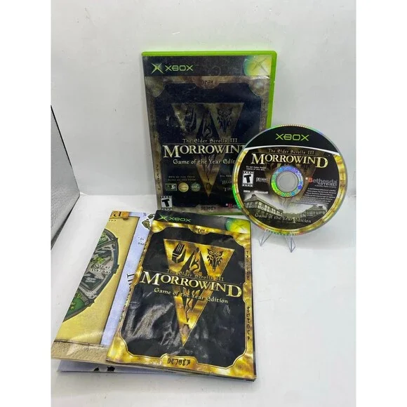 The Elder Scrolls III Morrowind Xbox Complete In Box CIB W/ Map