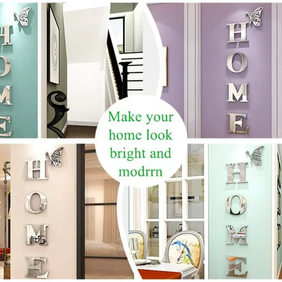 Family Wall Decor Living Room - Home Wall Stickers Decor 3D-DIY Letters