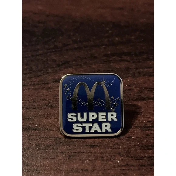 Vintage McDonald's Super Star‎ Employee Lapel Hat Pin