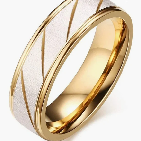 2-Tone Tungston Wedding Ring
