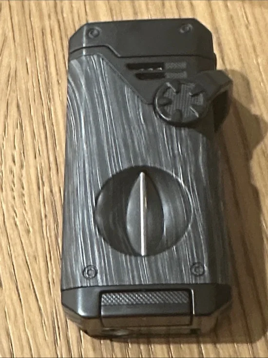 Black and Gray Pocket Cigar Cutter Lighter