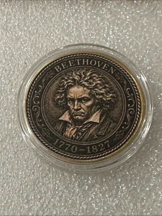 Beethoven Commemorative Coin - Bronze Tone