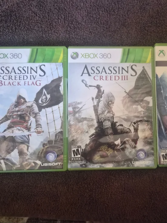 Assassin’s Creed Xbox 360 Lot Black Flag Rogue AC3 Bundle Tested