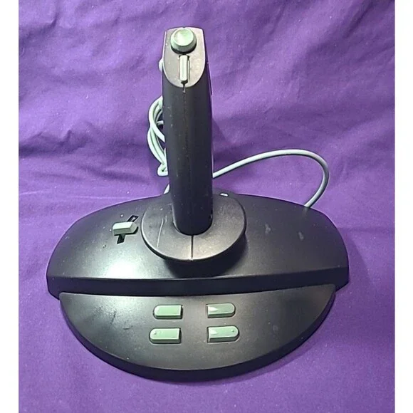 Microsoft Sidewinder 3D Pro Joystick PC Computer Games Black Flight Sim Untested