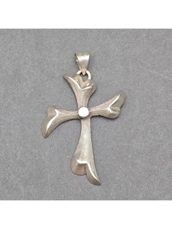 Vintage Taxco Sterling Silver Mexico Cross 2