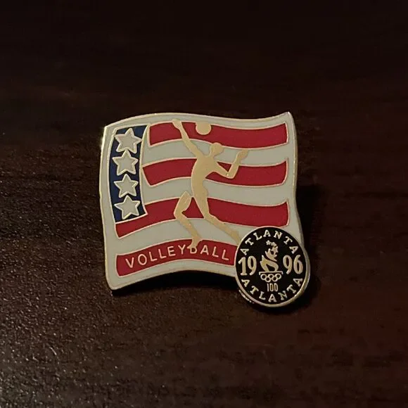 1996‎ Atlanta Olympics Team USA Volleyball Event Lapel Hat Pin