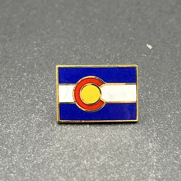 Colorado State Flag United States Of America Lapel Hat Pin‎