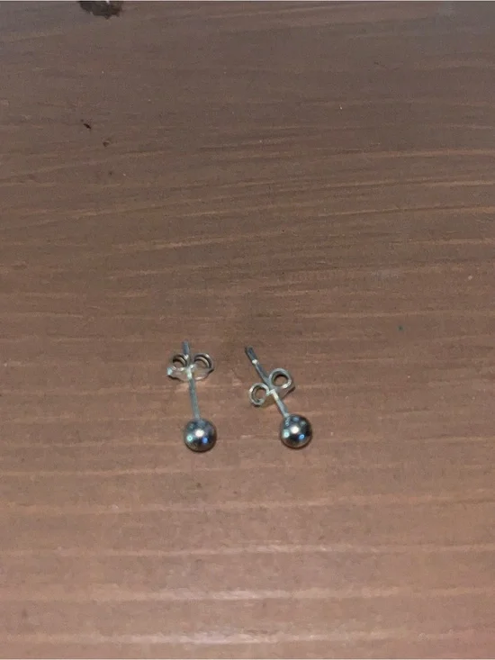 Sterling silver unisex ball studs 925 posts simple design that matches outfits