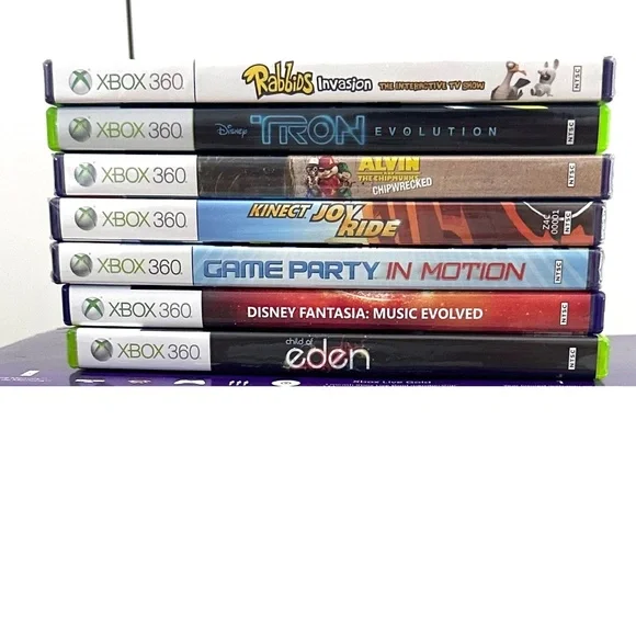 XBOX 360 KiNECT (Full Body Camera Controlled) 7 GAMES Bundle (NEW) (RARE) $370