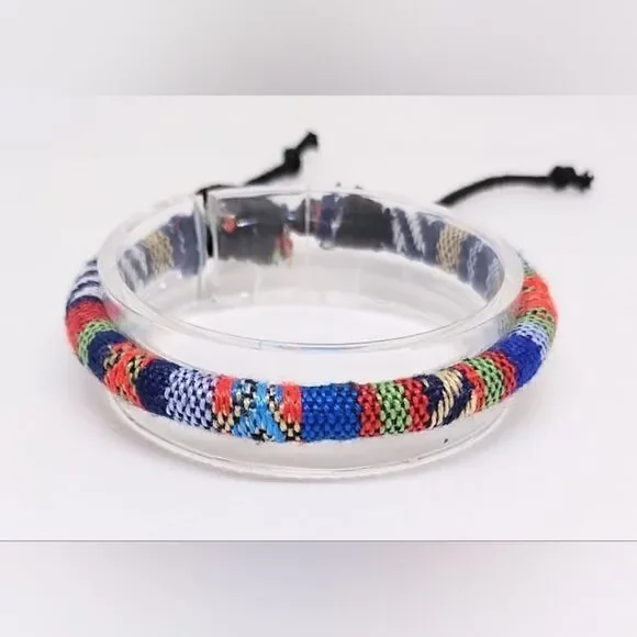 Men's‎ bracelet striped punk hemp new e23