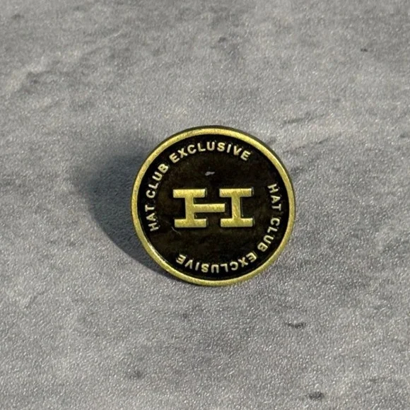Hat Club Hat Pin Bronze Gold Black Exclusive Logo New Era Fitted Accessory