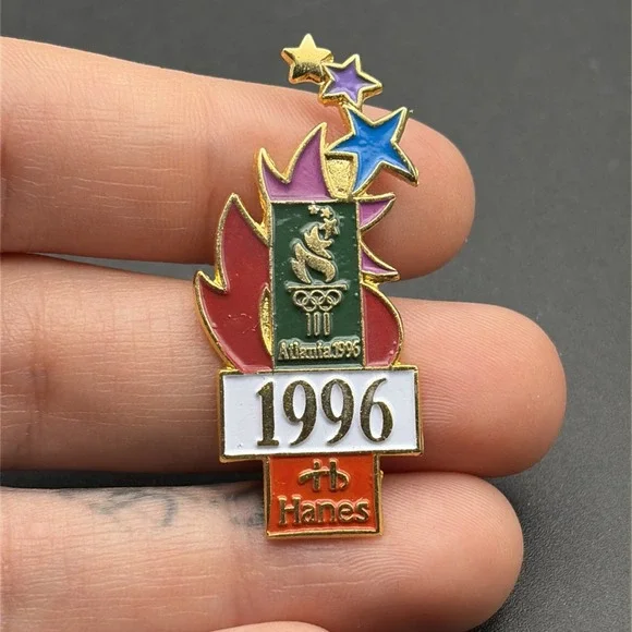 1996‎ Atlanta Olympics Hanes Sponsor Lapel Hat Pin