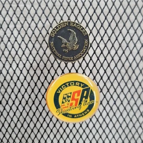 NRA and USA shooting Team Vintage Pins Hat Jacket Lapel Vest Pins