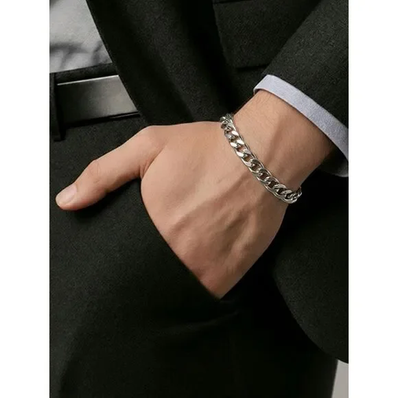 Chunky Curb Chain Bracelet 7mm 8.5