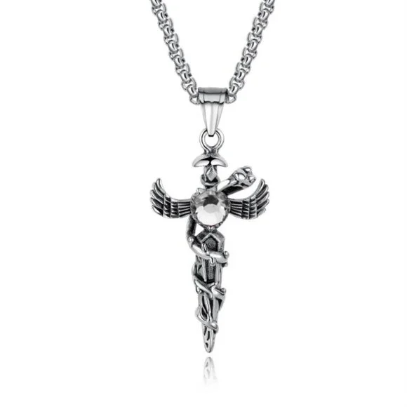 ❤️Stainless steel cross pendants necklace for women/men, N90201P205