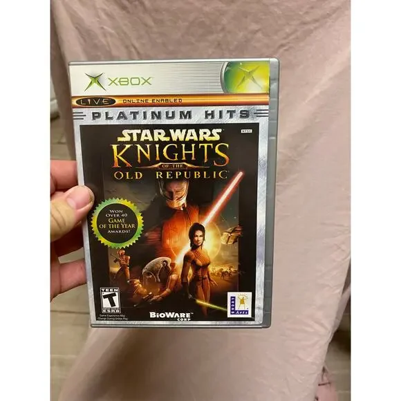 Star Wars: Knights of the Old Republic Platinum Hits (Microsoft Xbox, 2004) CIB