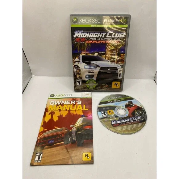 Midnight Club Los Angeles: Complete Edition (Xbox 360, 2009) | CIB, TESTED CLEAN