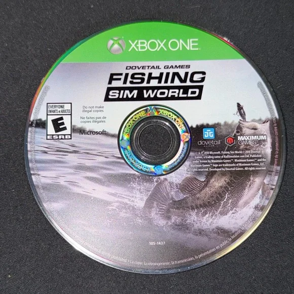 Microsoft Xbox One Dovetail Games Fishing Sim World Video Game Rated E For Every