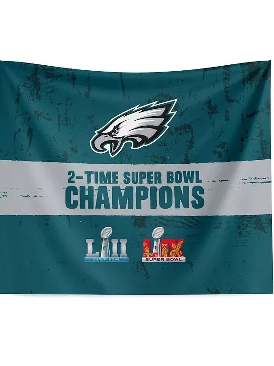 Philadelphia Eagles Super Bowl LIX Champion Excellence Hanging Tapestry Wall Dec