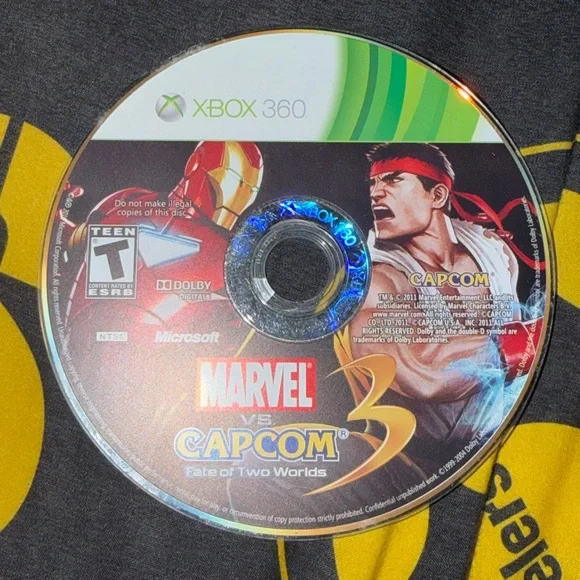 Microsoft Xbox 360 Marvel Vs Capcom 3 Video Game Rated T For Teen Used Pre Owned