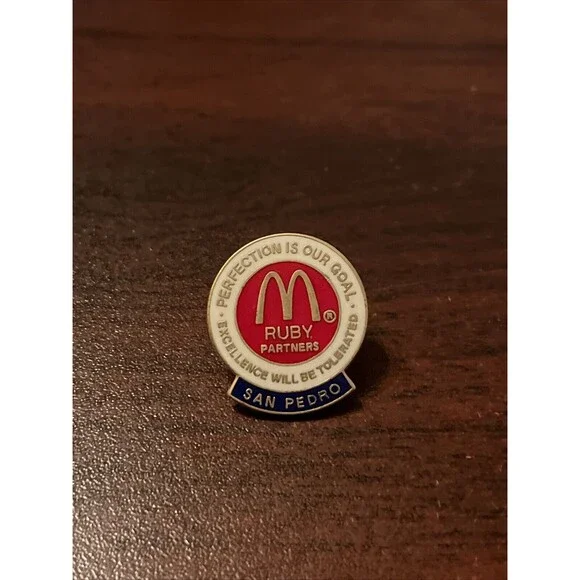 McDonald’s Ruby Partners San Pedro Perfection Is Our Goal Employee‎ Hat Pin