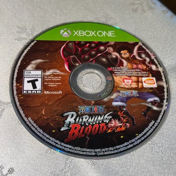 Microsoft Xbox One One Piece Burning Blood Video Game Rated T For Teen Used PR O