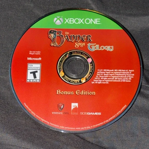 Microsoft Xbox One The Banner Saga Trilogy Video Game Rated T For Teen Used PR O