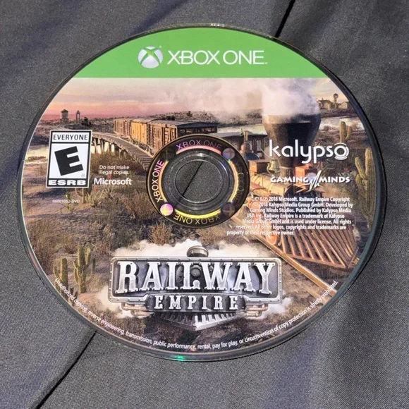 Microsoft Xbox One Railway Empire Train Tycoon Video Game Rated E Everyone Used.