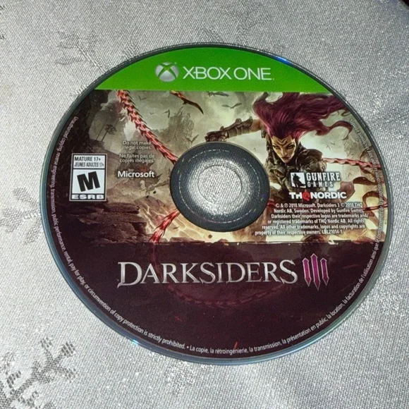 Microsoft Xbox One Darksiders 3 Video Game Rated M For Mature Used Pre Owned MXO